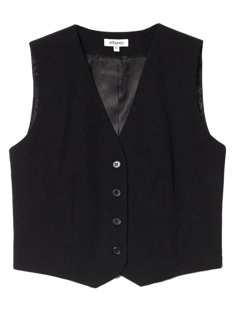 Albaray Tailored Black Waistcoat - Image 4 of 4