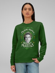 All + Every Green Elf Christmas I Am A Cotton Headed Ninny Muggins Sweatshirt - Image 1 of 4