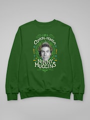 All + Every Green Elf Christmas I Am A Cotton Headed Ninny Muggins Sweatshirt - Image 3 of 4