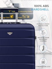Flight Knight 56x45x25cm EasyJet Overhead 4 Wheel ABS Hard Case Cabin Carry On Hand Luggage - Image 4 of 6
