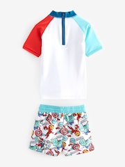 Marvel Red And Blue 2 Piece Sunsafe Top And Shorts Set (3mths-7yrs) - Image 5 of 6
