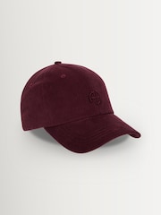 ANINE BING Red Jeremy Baseball Cap Ab Corduroy - Image 1 of 4