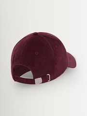 ANINE BING Red Jeremy Baseball Cap Ab Corduroy - Image 3 of 4