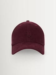 ANINE BING Red Jeremy Baseball Cap Ab Corduroy - Image 4 of 4