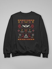 All + Every Harry Potter Christmas Platform Nine And Three Quarters Sweatshirt - 4şəkildən 3 şəkil