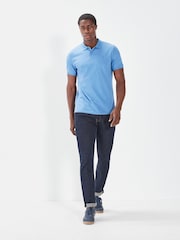 Blue Cornflower Regular Fit Short Sleeve Pique Polo Shirt - Image 2 of 5