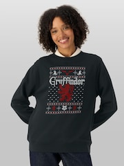 All + Every Harry Potter Christmas Gryffindor Sweatshirt - 5şəkildən 1 şəkil