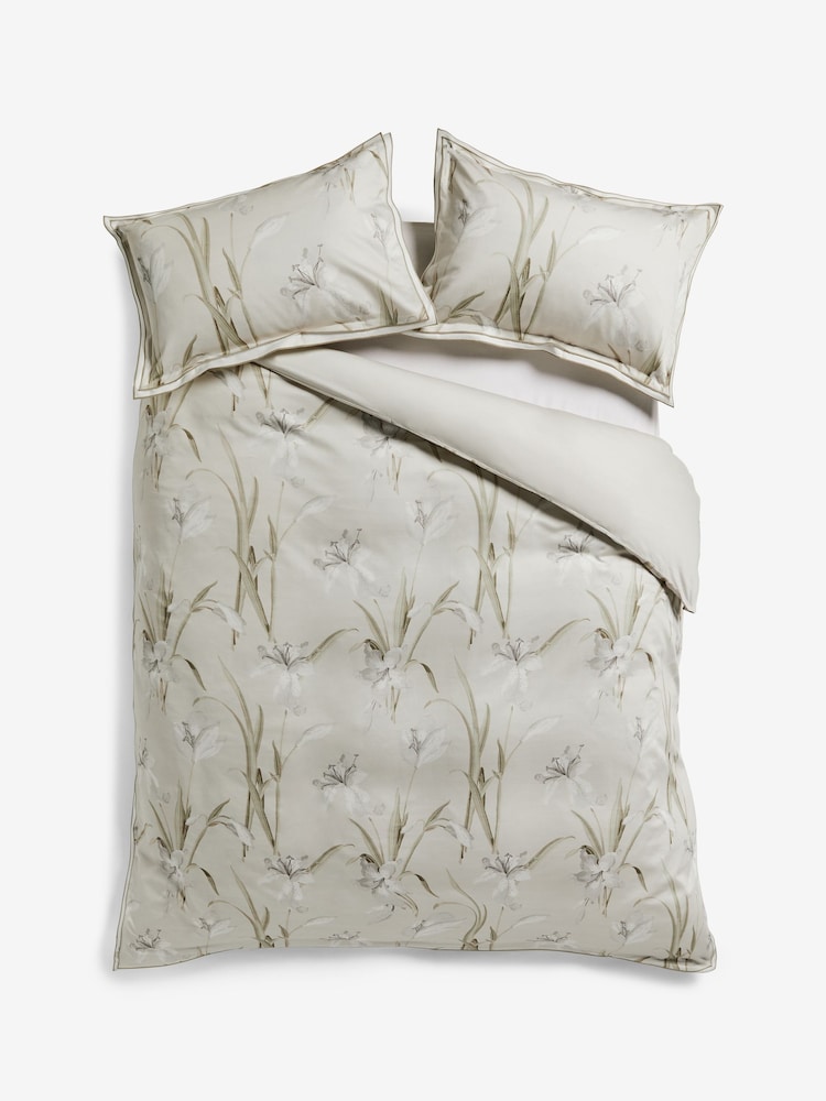 Conjunto de capa de edredom e fronha Lily Floral 600 Thread Count 100% algodão - Imagem 5 de 5