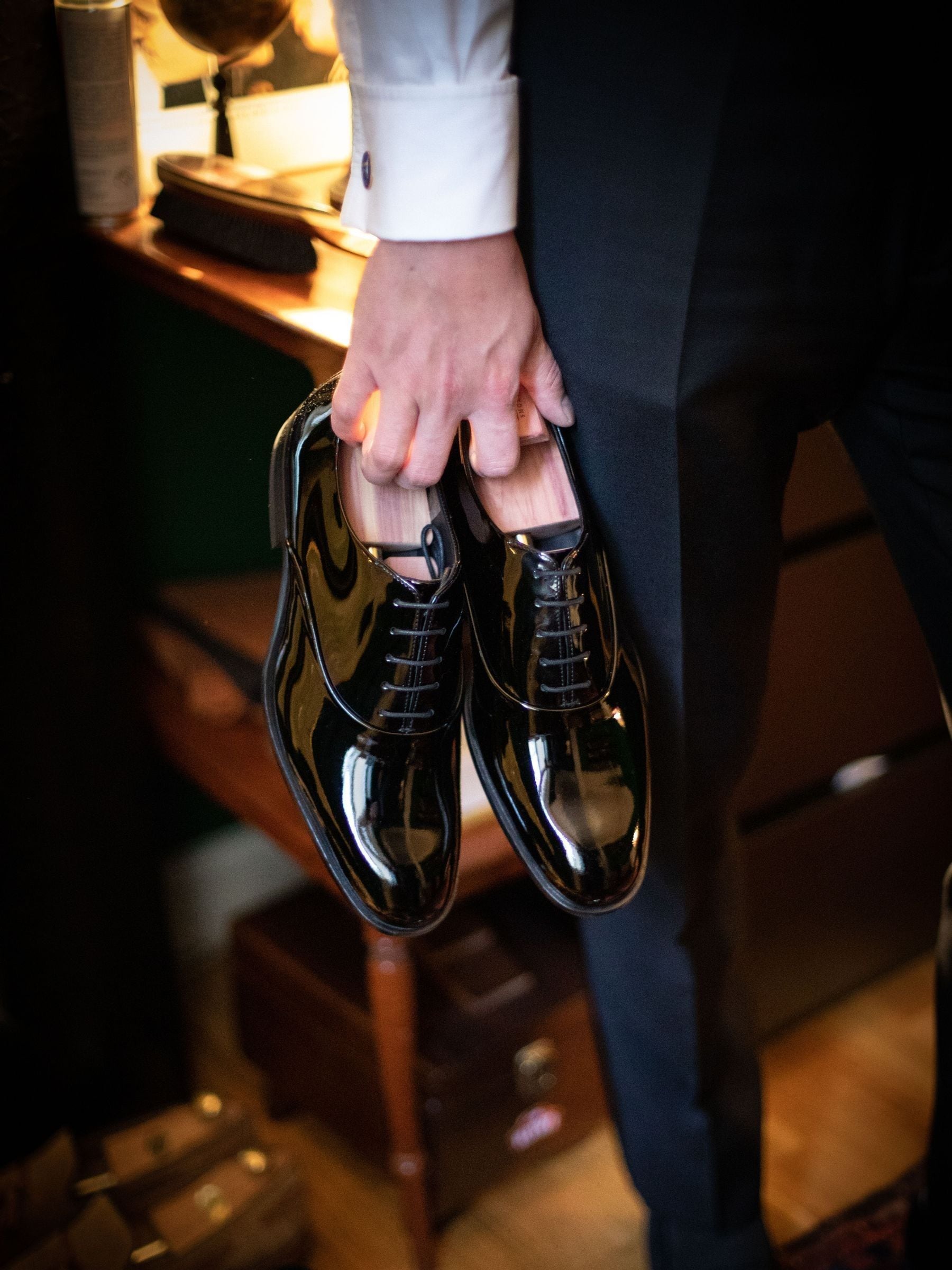 Buy Loake Black Patent Oxford Dress Shoes from the Next UK online shop