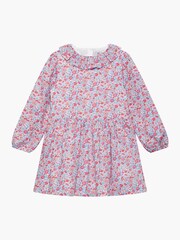 Trotters London Liberty Print Red Floral Theresa Cotton Willow Dress - Image 3 of 5