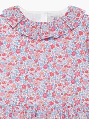 Trotters London Liberty Print Red Floral Theresa Cotton Willow Dress - Image 5 of 5