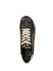 Naturalizer Black Medina Wide Fit Lace-Up Trainers - Image 6 of 7
