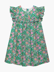أخضر - فستان طبعة Liberty قطن 100% Betsy من Trotters London - صورة 2 من 4
