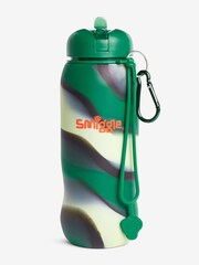 Smiggle Green Vivid Silicone Roll Up Drink Bottle 630ml - Image 1 of 4