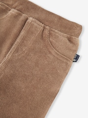 JoJo Maman Bébé Fawn Brown & Mustard Yellow 2-Pack Jersey Cord Jeggings - Image 1 of 3