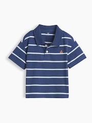 Gap Blue Stripe Boxy Polo Shirt (6mths-5yrs) - Image 1 of 2
