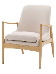 Gallery Home Natural Kacyee Linen Armchair - Image 5 of 5