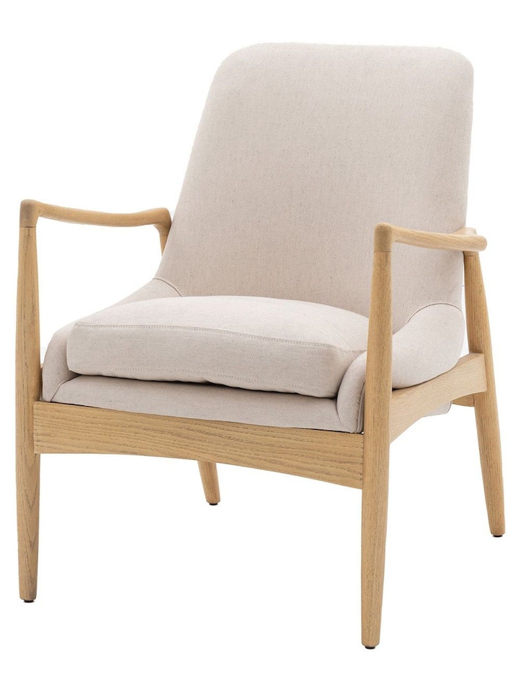 Gallery Home Natural Kacyee Linen Armchair - Image 5 of 5