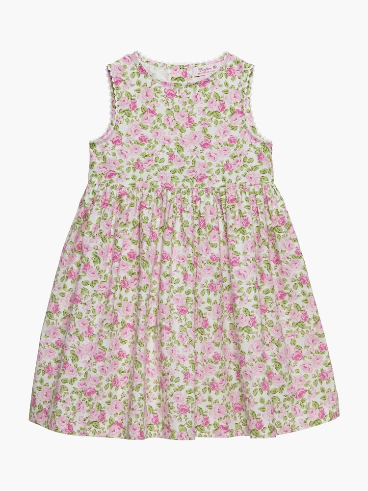 Trotters London Pale Pink Adelina Petit Rose Ric Rac Dress - Image 1 of 3