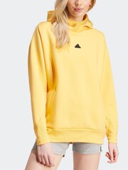 adidas Yellow Sportswear Z.N.E. Overhead Hoodie - Image 4 of 7