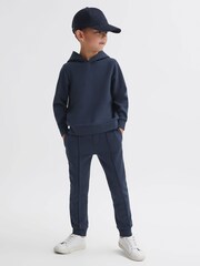 Reiss Eclipse Blue Premier Junior Drawstring Jersey Joggers - Image 1 of 5