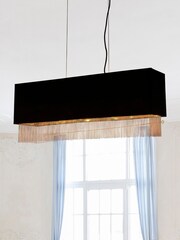 Searchlight Black Dandelion Black Gold 4Lt Pendant Ceiling Light - Image 1 of 3
