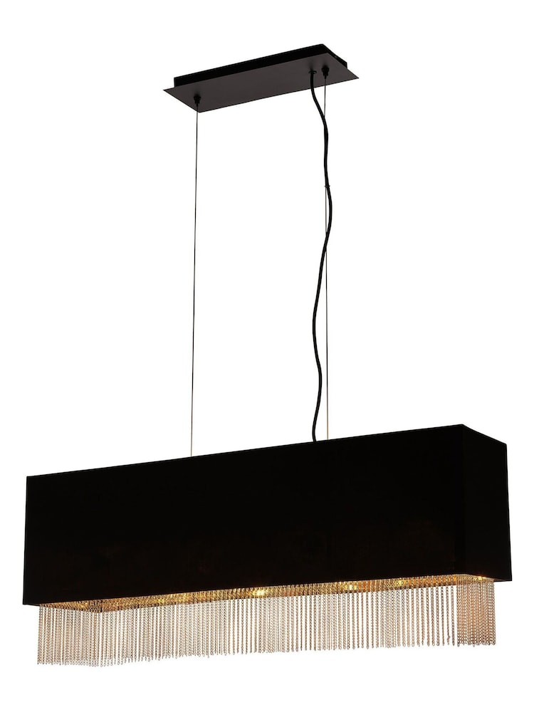 Searchlight Black Dandelion Black Gold 4Lt Pendant Ceiling Light - Image 2 of 3