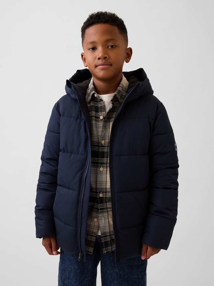 Gap Navy Relaxed Puffer Parka (4-13yrs) - Image 1 of 5 Gap Navy Relaxed Puffer Parka (4-13yrs) - Image 1 of 5