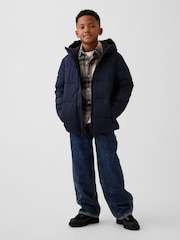 Gap Navy Relaxed Puffer Parka (4-13yrs) - Image 3 of 5