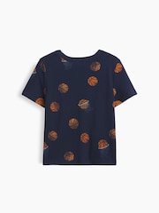 Gap Navy Basketball Pocket Short Sleeve T-Shirt (6mths-5yrs) - Image 2 of 2
