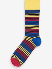 Bright Stripe Spot Pattern Socks 8 Pack - Image 4 of 8