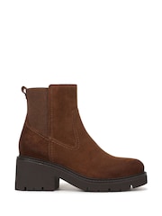 Naturalizer Brown Juni Wide Fit Water Resistant Chelsea Boots - Image 1 of 7