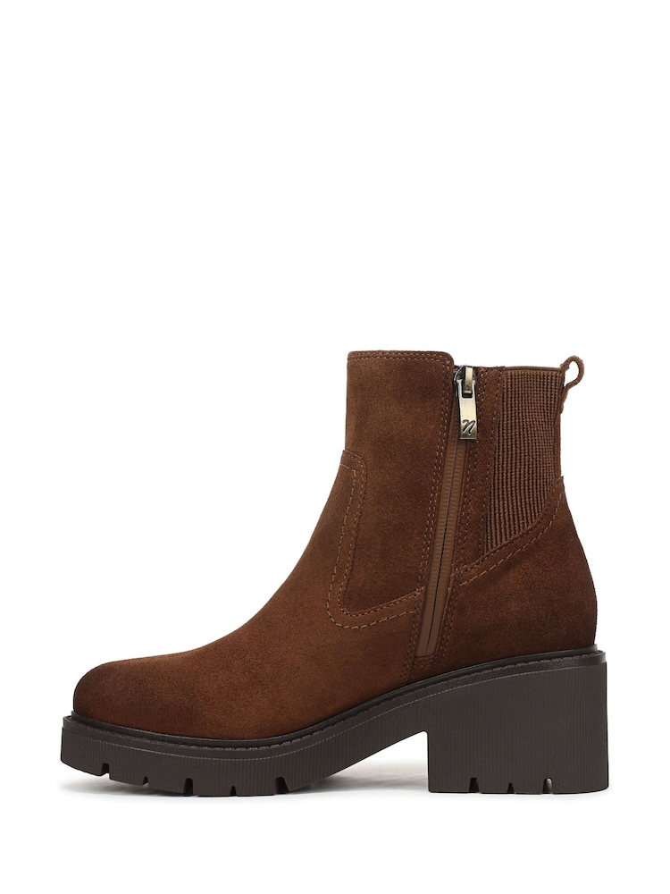 Naturalizer Brown Juni Wide Fit Water Resistant Chelsea Boots - Image 2 of 7