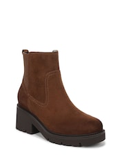Naturalizer Brown Juni Wide Fit Water Resistant Chelsea Boots - Image 3 of 7