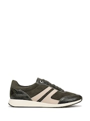 Naturalizer Green Lorena Wide Fit Lace-Up Trainers - Image 1 of 7