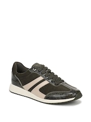 Naturalizer Green Lorena Wide Fit Lace-Up Trainers - Image 3 of 7
