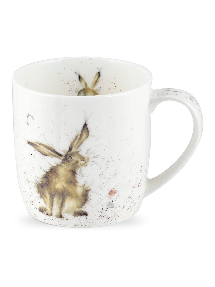 Royal Worceser Wrendale Set of 6 White Hare Mugs - Image 2 of 4