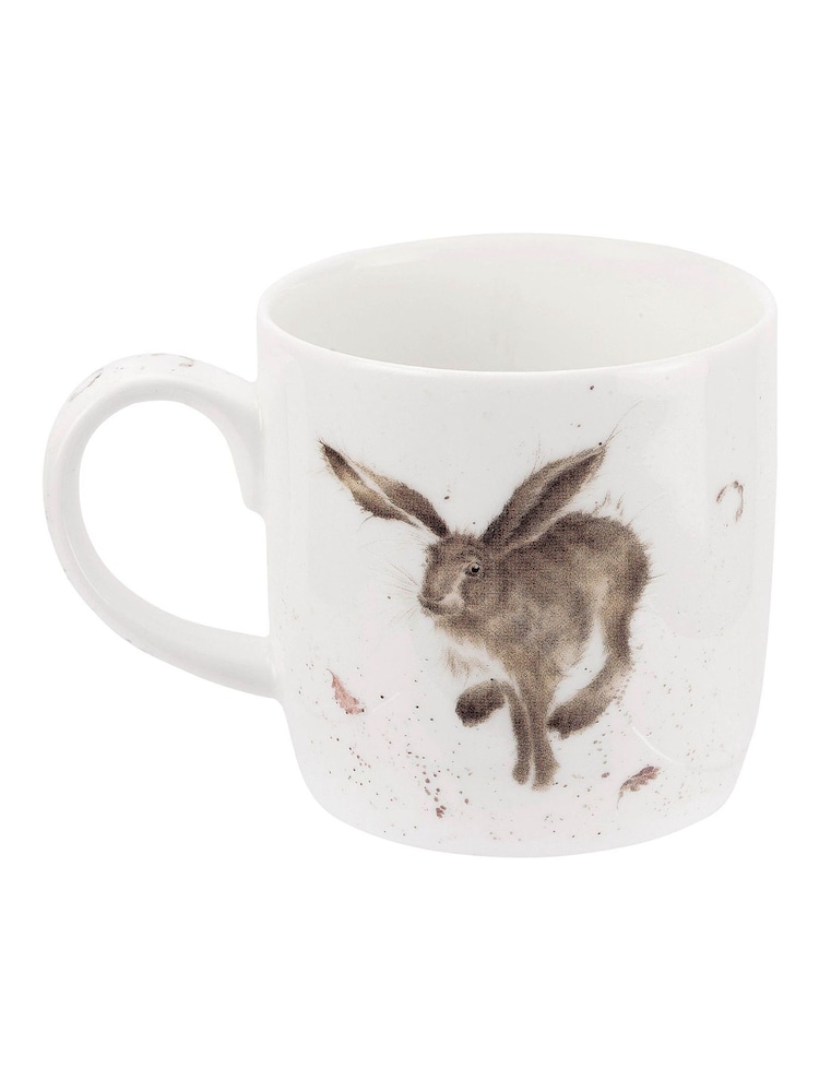 Royal Worceser Wrendale Set of 6 White Hare Mugs - Image 4 of 4