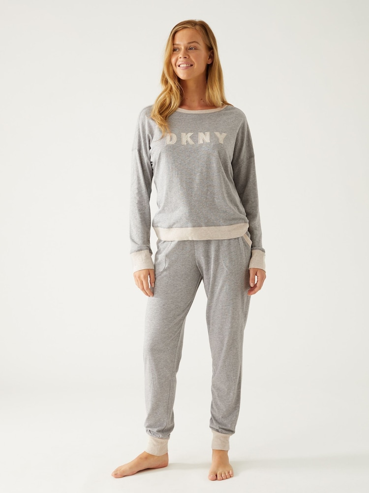 DKNY Signature Top And Joggers Pyjama Set - Image 1 of 5 DKNY Signature Top And Joggers Pyjama Set - Image 1 of 5