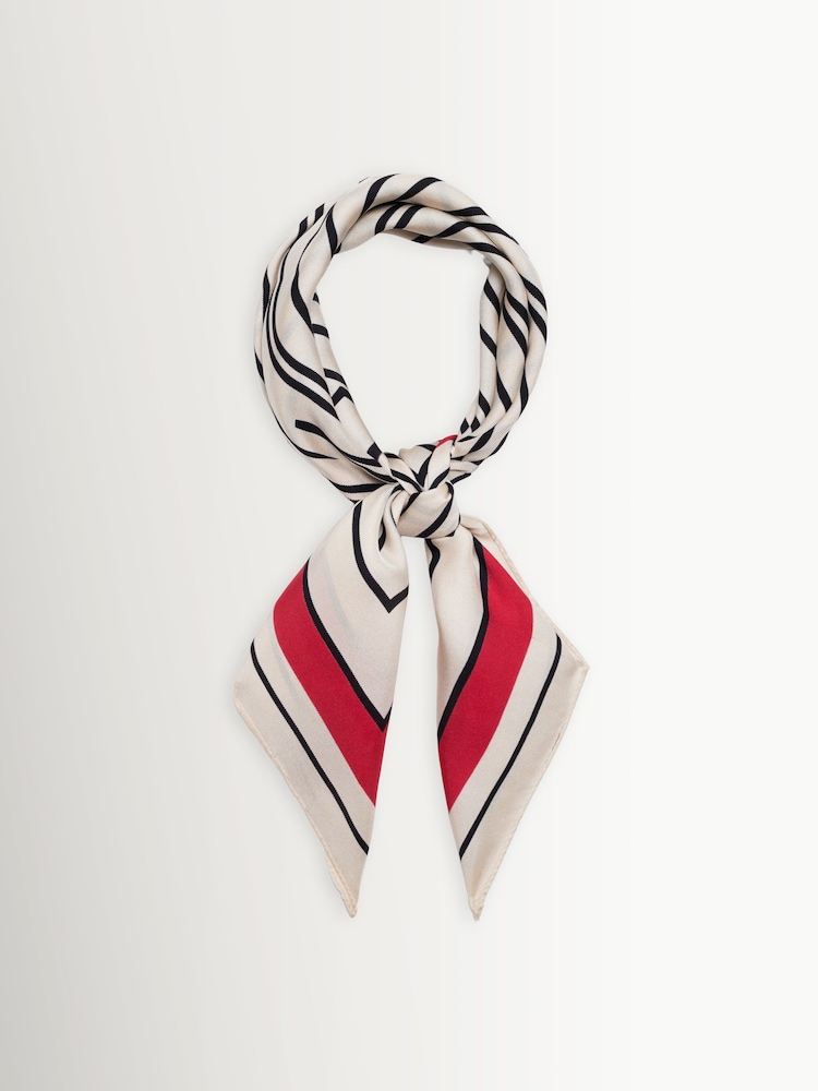 ANINE BING Red York Scarf In Tango - Image 1 of 4