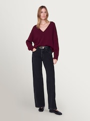 ANINE BING Red Lee Sweater - Image 1 of 4