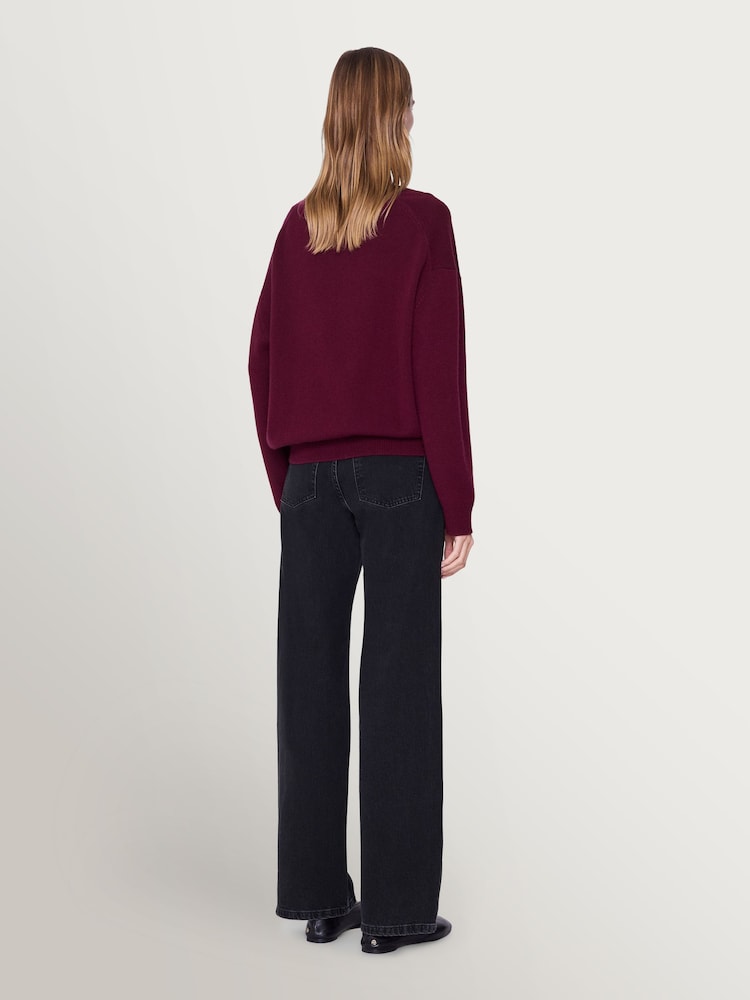 ANINE BING Red Lee Sweater - Image 2 of 4