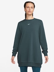 Nike Dark Green Oversized One Dri-FIT Sweatshirt - Image 1 of 3