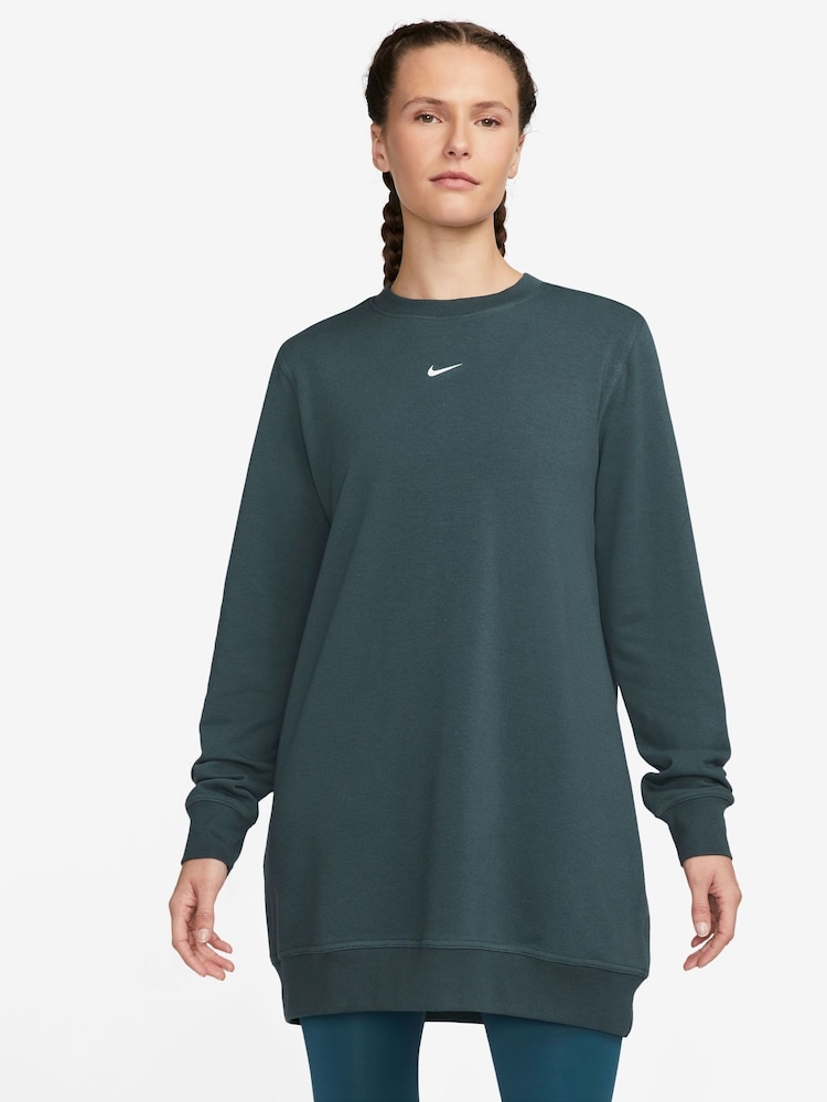 Nike Dark Green Oversized One Dri-FIT Sweatshirt - Image 1 of 3