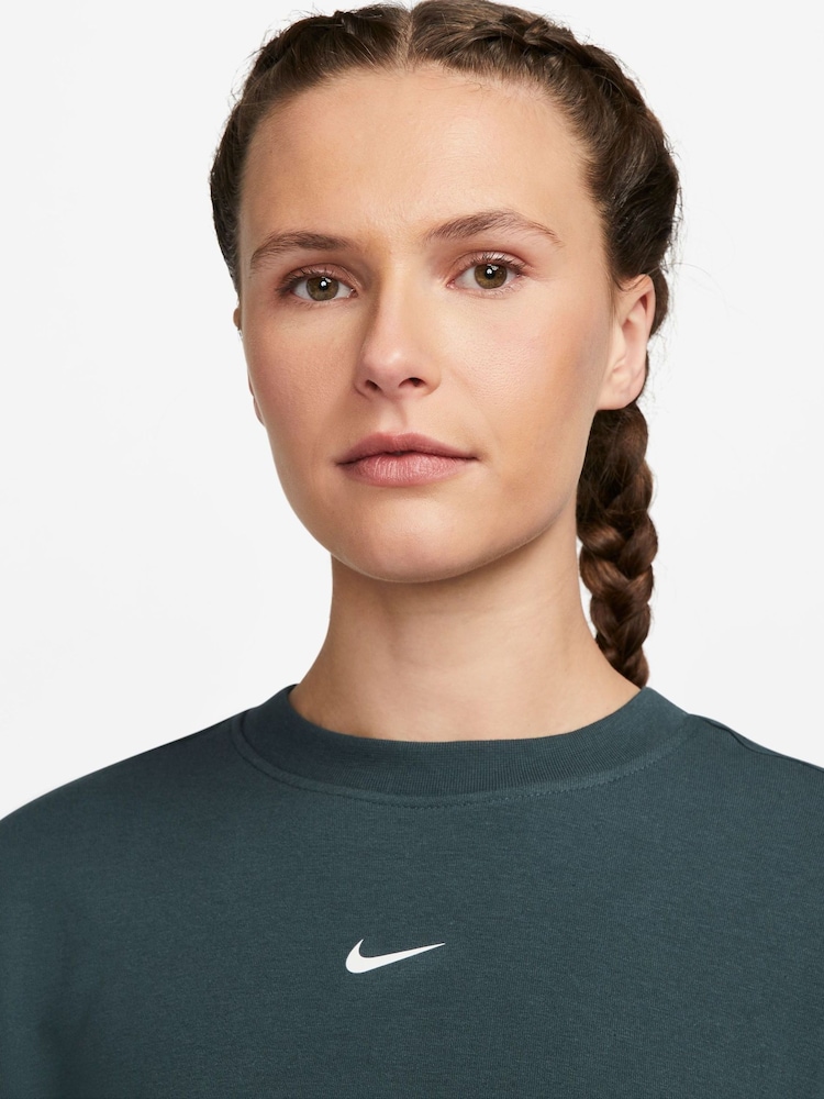 Nike Dark Green Oversized One Dri-FIT Sweatshirt - Image 3 of 3