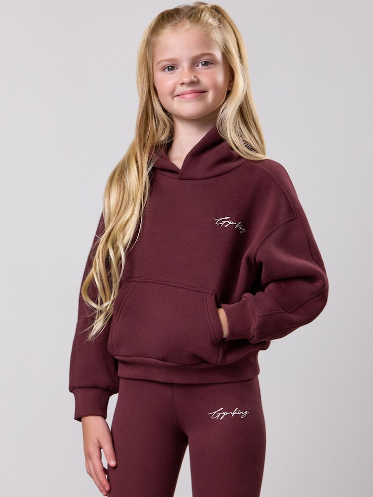 Gym King Purple Inspire Oversized Hoodie - Image 2 of 3
