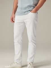 White Slim Fit Essential Stretch Jeans - Image 1 of 8