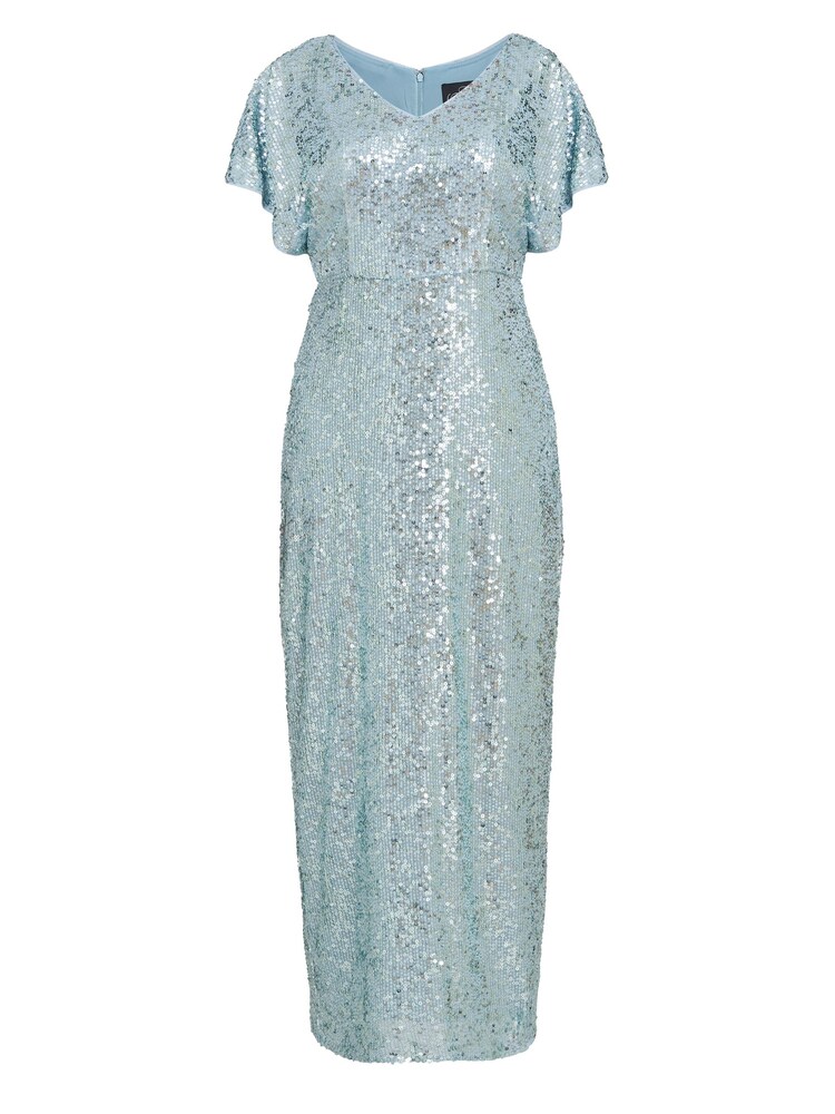 Gina Bacconi Blue Courtney Maxi Sequin Dress - Image 5 of 5