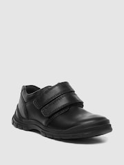 Start-Rite Engineer Black Leather Double Rip-Tape School Shoes F & G Fit - Image 3 of 5