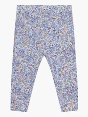 Trotters London Blue Liberty Print Wiltshire Leggings - Image 2 of 4